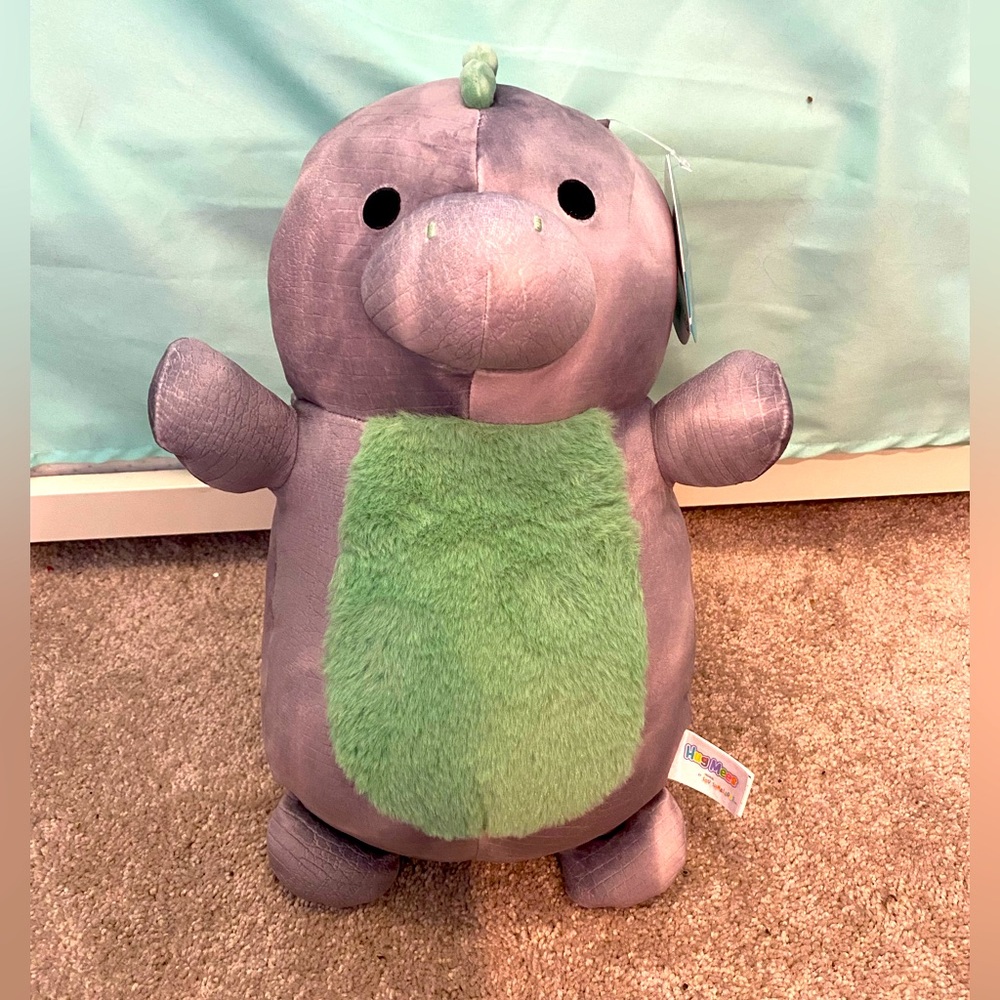 NWT 14” Xander the dinosaur/T-rex Squishmallow Hugmee